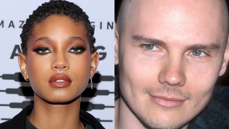 head shots of Willow and Billy Corgan together