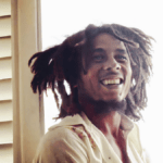 Bob Marley, smiling , portrait picture