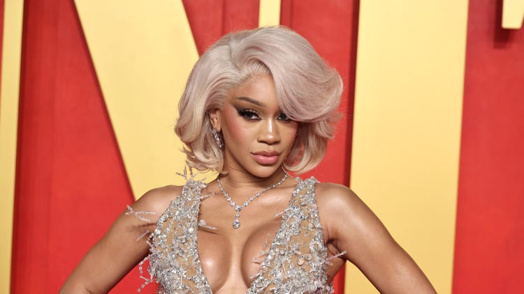 Saweetie with Blonde hair