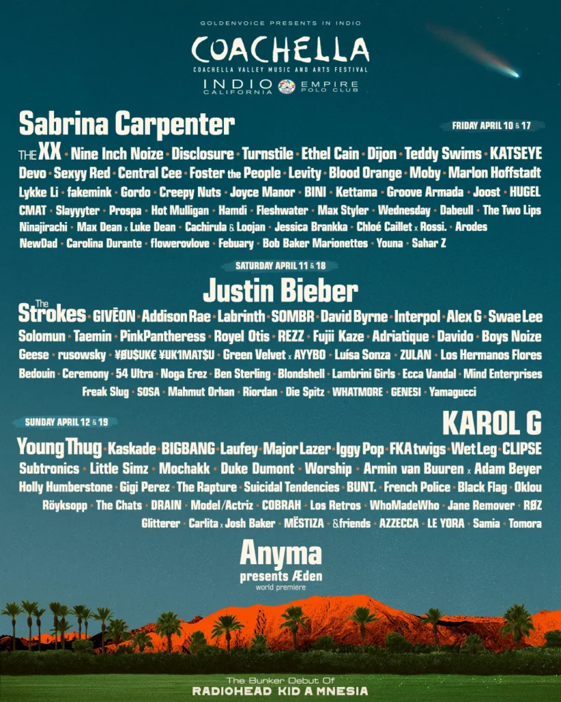 Coachella Sells Out For The First Time Since 2023, Less Than A Week After Revealing Their Lineup