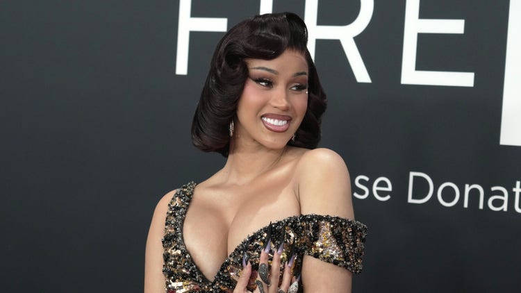 Cardi B posing for camera face on